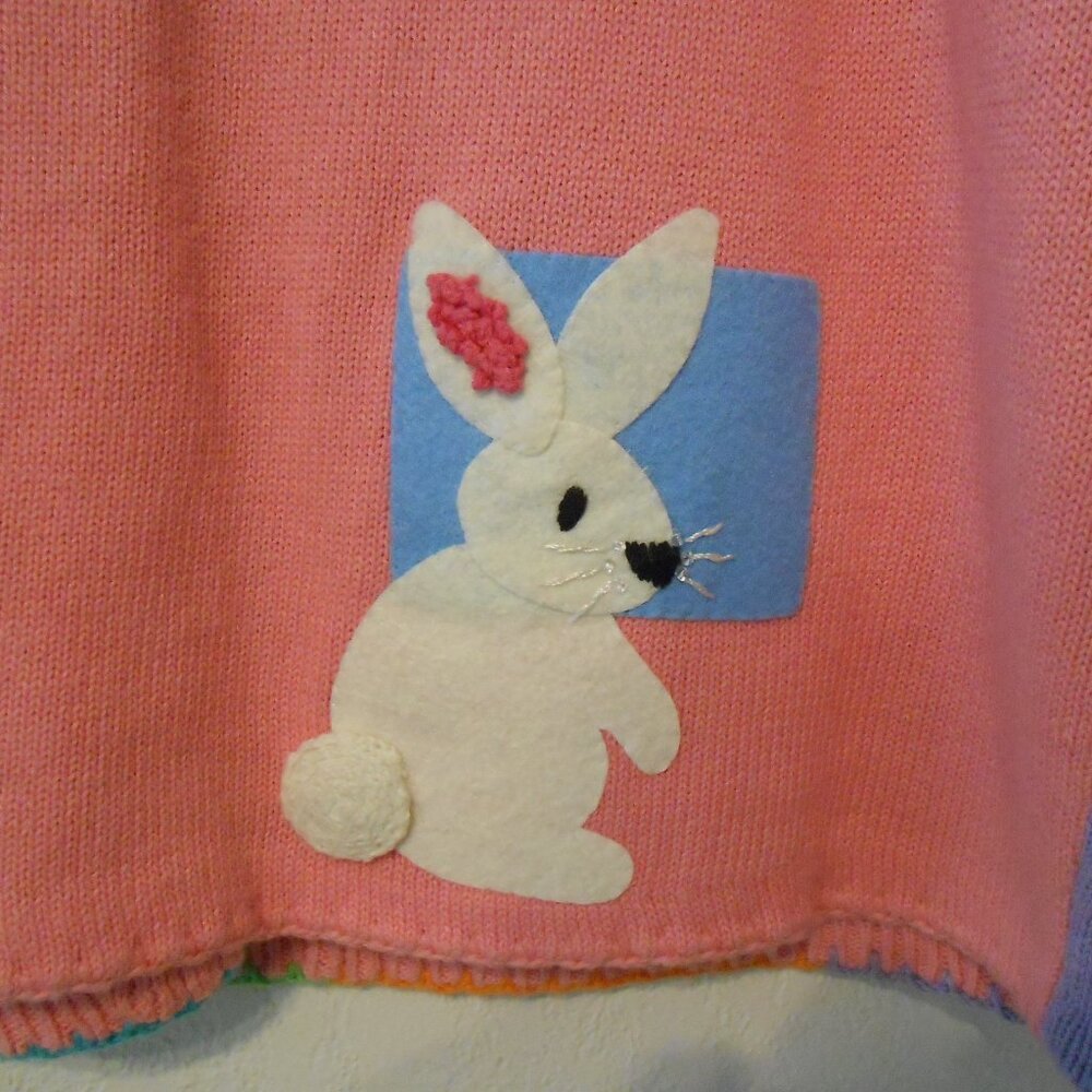 Michael Simon Easter Bunny Sweater - image 9